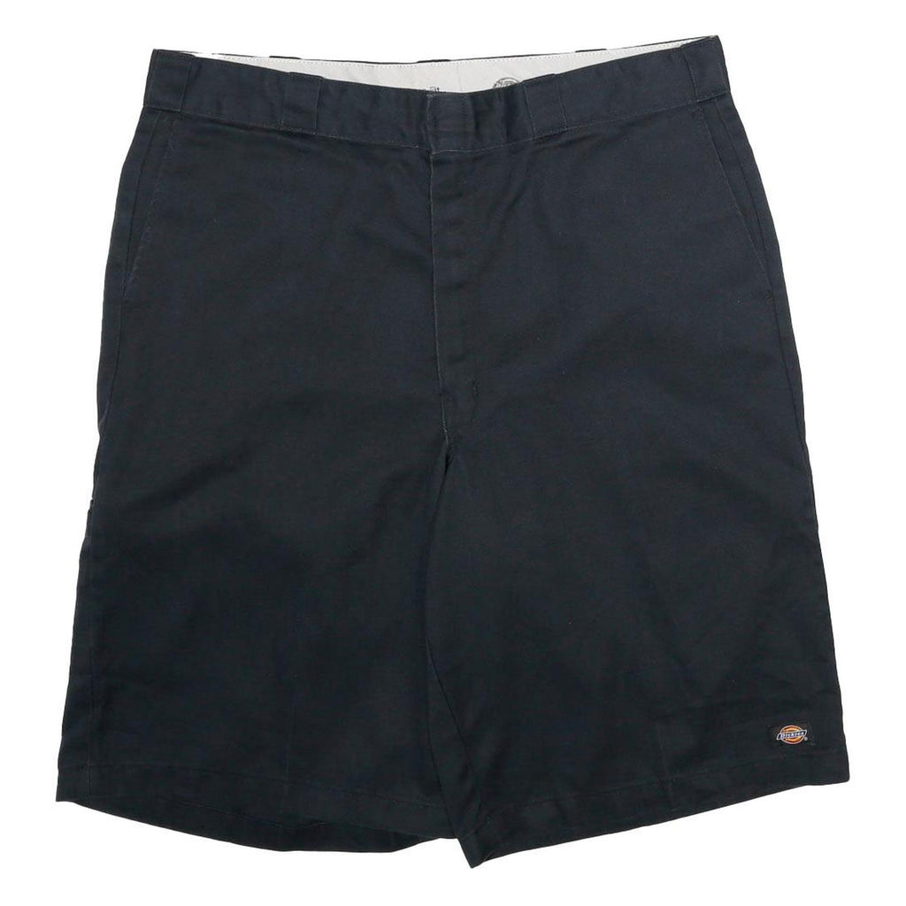 DICKIES Mens Black Casual Shorts XL W40 Polyester Blend Workwear Logo