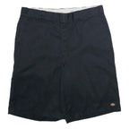 DICKIES Mens Black Casual Shorts XL W40 Polyester Blend Workwear Logo