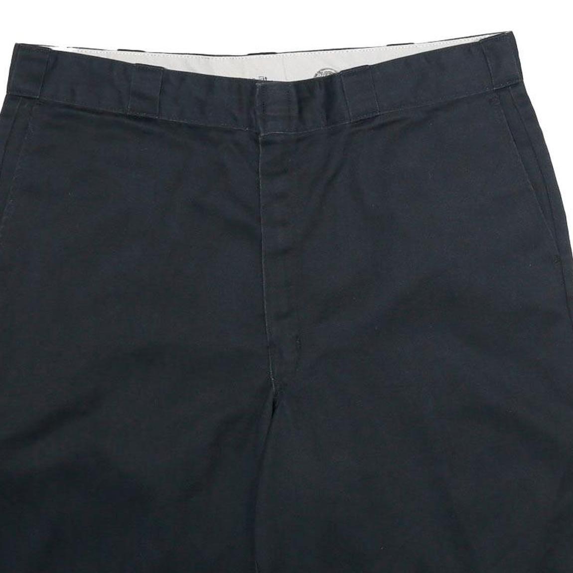 DICKIES Mens Black Casual Shorts XL W40 Polyester Blend Workwear Logo