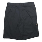 DICKIES Mens Black Casual Shorts XL W40 Polyester Blend Workwear Logo