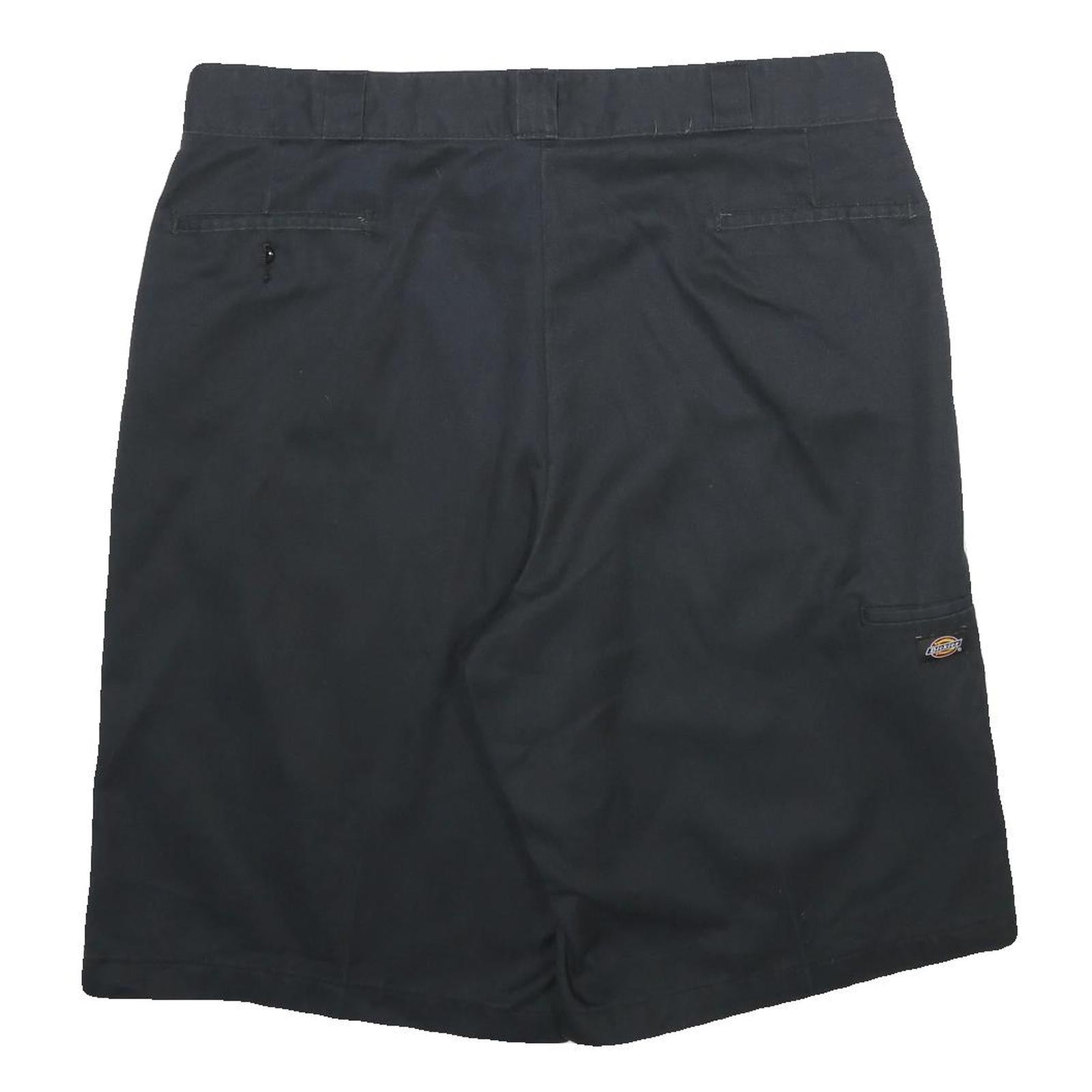 DICKIES Mens Black Casual Shorts XL W40 Polyester Blend Workwear Logo