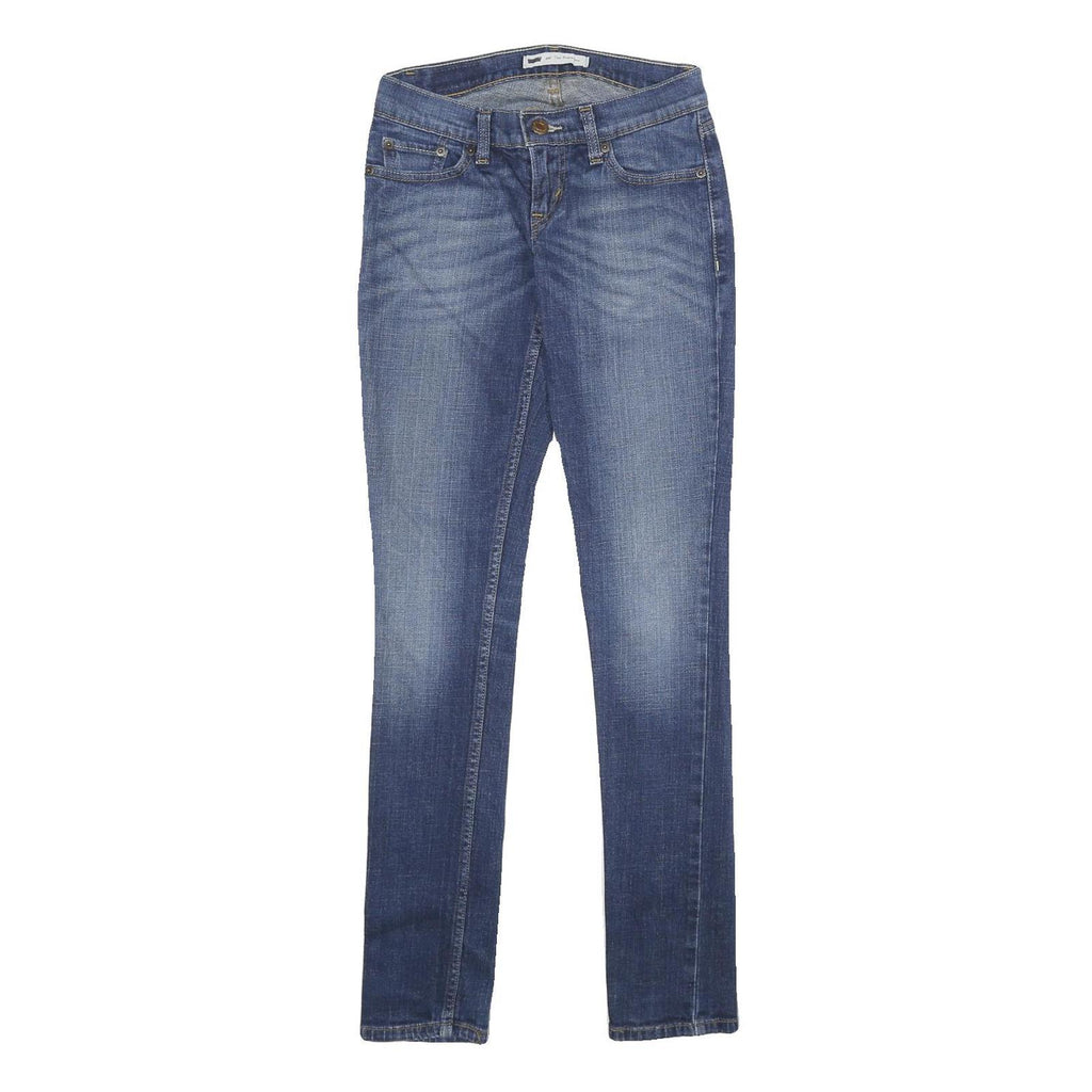 LEVI'S 524 Too Superlow Womens Jeans Blue Regular Skinny Denim Medium W24 L32