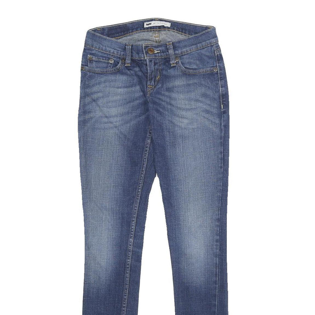 LEVI'S 524 Too Superlow Womens Jeans Blue Regular Skinny Denim Medium W24 L32