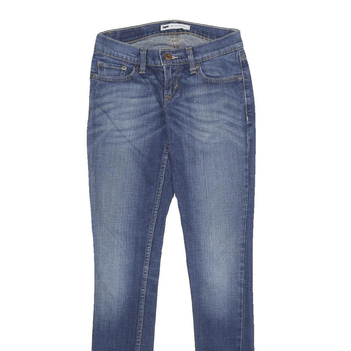 LEVI'S 524 Too Superlow Womens Jeans Blue Regular Skinny Denim Medium W24 L32