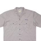 DICKIES Mens Grey Volkswagen Work Shirt L Polyester Blend Button Pocket
