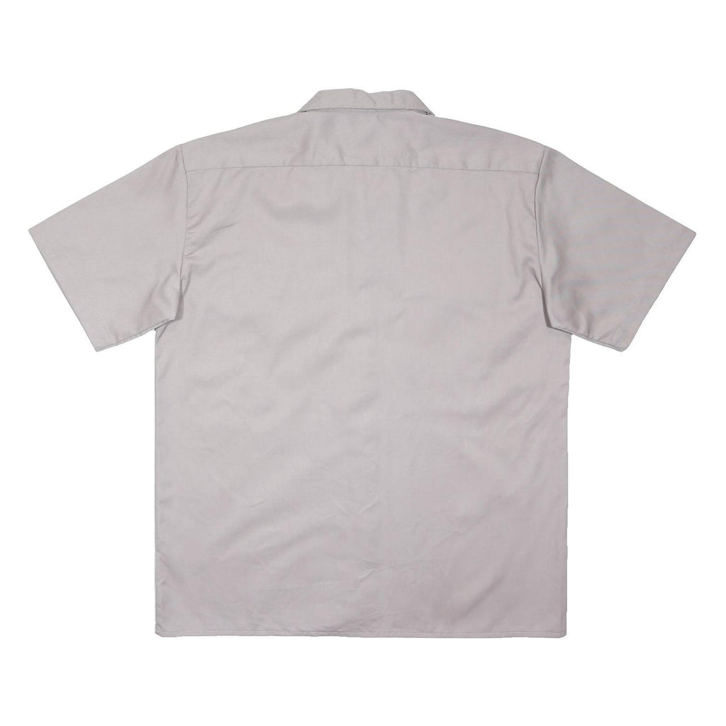 DICKIES Mens Grey Volkswagen Work Shirt L Polyester Blend Button Pocket