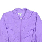 WESTBOUND Womens Purple Nylon Jacket L Lightweight Zip Fastening Relaxed Fit