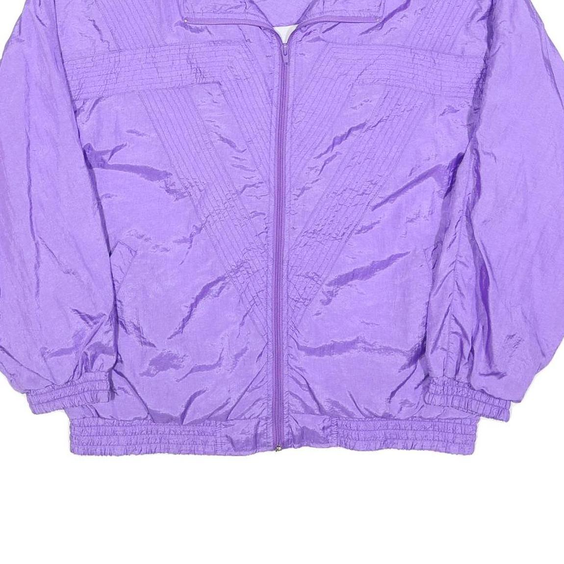 WESTBOUND Womens Purple Nylon Jacket L Lightweight Zip Fastening Relaxed Fit