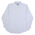 CHAPS Mens Shirt Blue Striped Long Sleeve XL