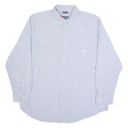 CHAPS Mens Shirt Blue Striped Long Sleeve XL