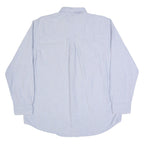 CHAPS Mens Shirt Blue Striped Long Sleeve XL