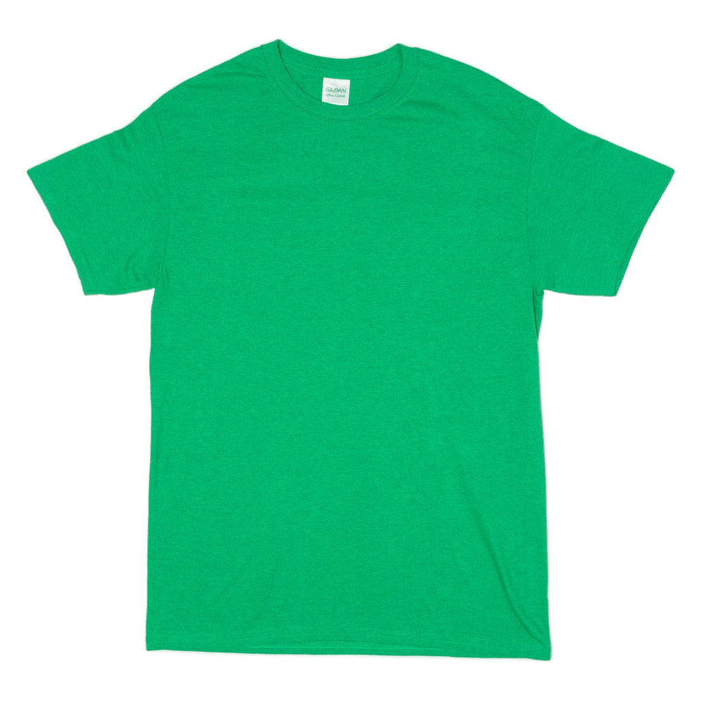 GILDAN Mens T-Shirt Green Crew Neck M