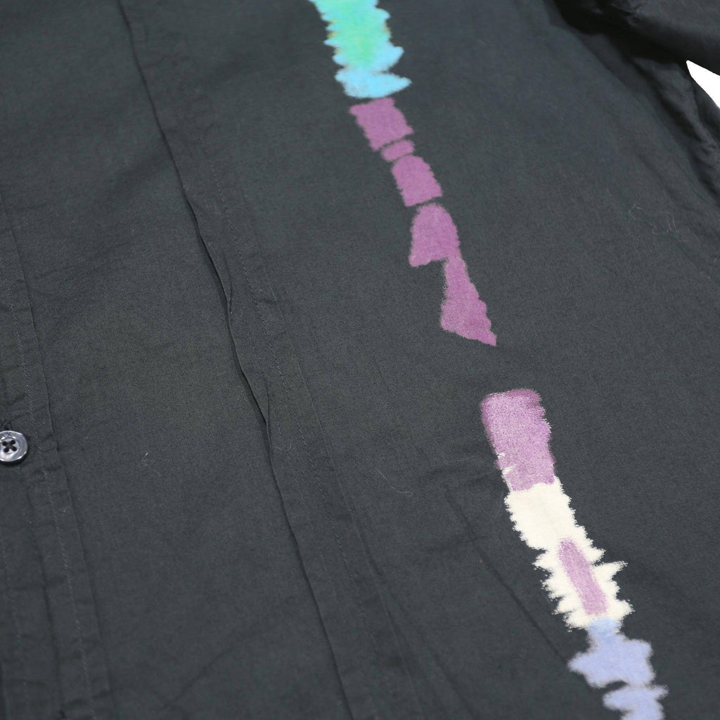 ARMANI EXCHANGE Mens Black Paint Stroke Print Shirt XL Casual Cotton Short