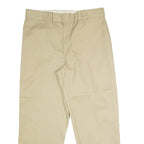 DICKIES Workwear Mens Twill Trousers Beige Regular Straight W36 L29