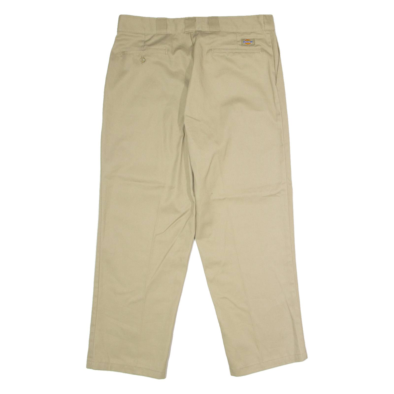DICKIES Workwear Mens Twill Trousers Beige Regular Straight W36 L29