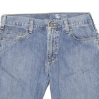 CARHARTT Mens Denim Blue Casual Shorts M W31 Loose Straight Fit Workwear
