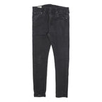 LEVI'S 519 Mens Slim Skinny Denim Black W28 L27 Stretch Cotton Blend Zip Jeans