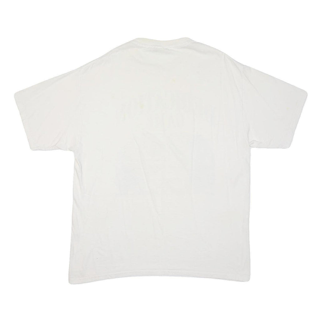 JANSPORT Mens White Dedication Game Graphic T-Shirt XL Short Sleeve Crew Neck