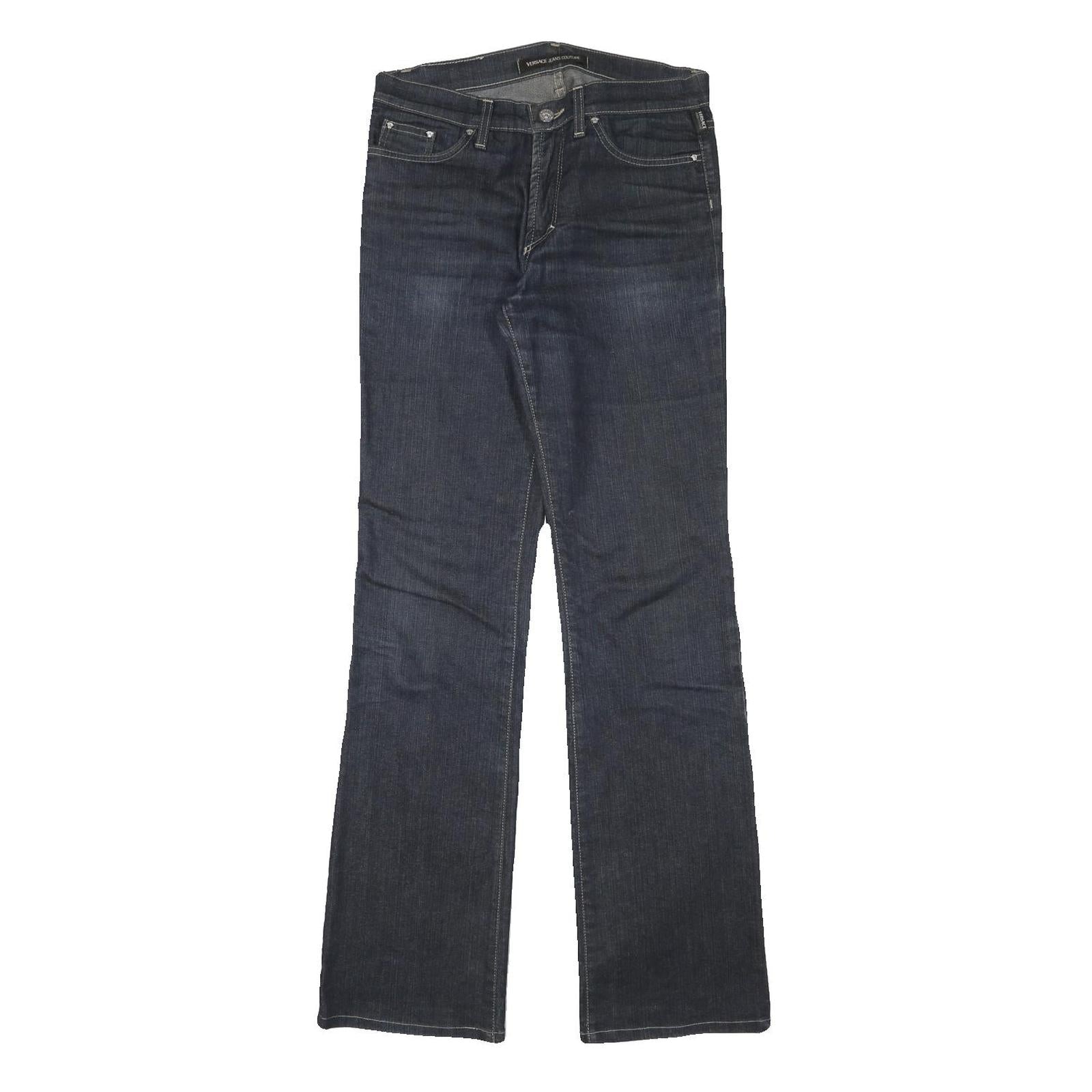 VERSACE JEANS COUTURE Womens Jeans Blue Regular Straight Denim Medium W28 L32