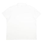 PUMA Mens White & Black Short Sleeve Plain 3XL Cotton Blend Polo Shirt Classic