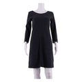 WHITE STUFF Pocketed Womens Shift Dress Grey Knee Length UK 8