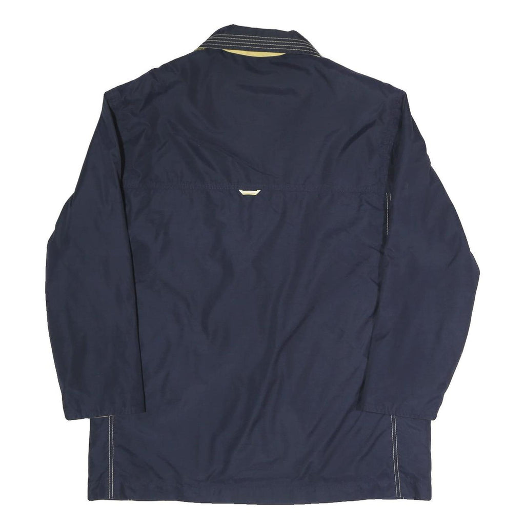 MARITIME SUMMER Womens Navy Blue Casual Jacket UK 10 Polyester Blend Zip Plain
