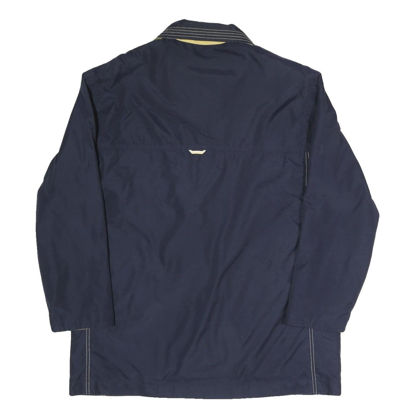 MARITIME SUMMER Womens Navy Blue Casual Jacket UK 10 Polyester Blend Zip Plain