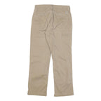 CARHARTT Mens Regular Beige Cotton Blend Zip Trousers W31 L30 Workwear Utility