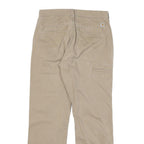 CARHARTT Mens Regular Beige Cotton Blend Zip Trousers W31 L30 Workwear Utility