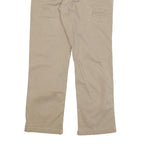 CARHARTT Mens Regular Beige Cotton Blend Zip Trousers W31 L30 Workwear Utility