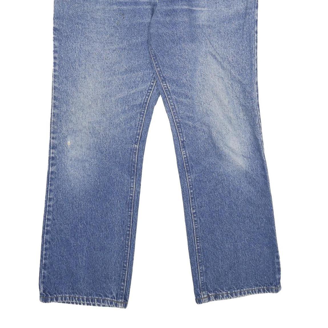 LEE Mens Blue Regular Fit Straight Denim Jeans W38 L30 Classic Cotton Zip