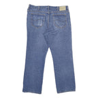LEE Mens Blue Regular Fit Straight Denim Jeans W38 L30 Classic Cotton Zip