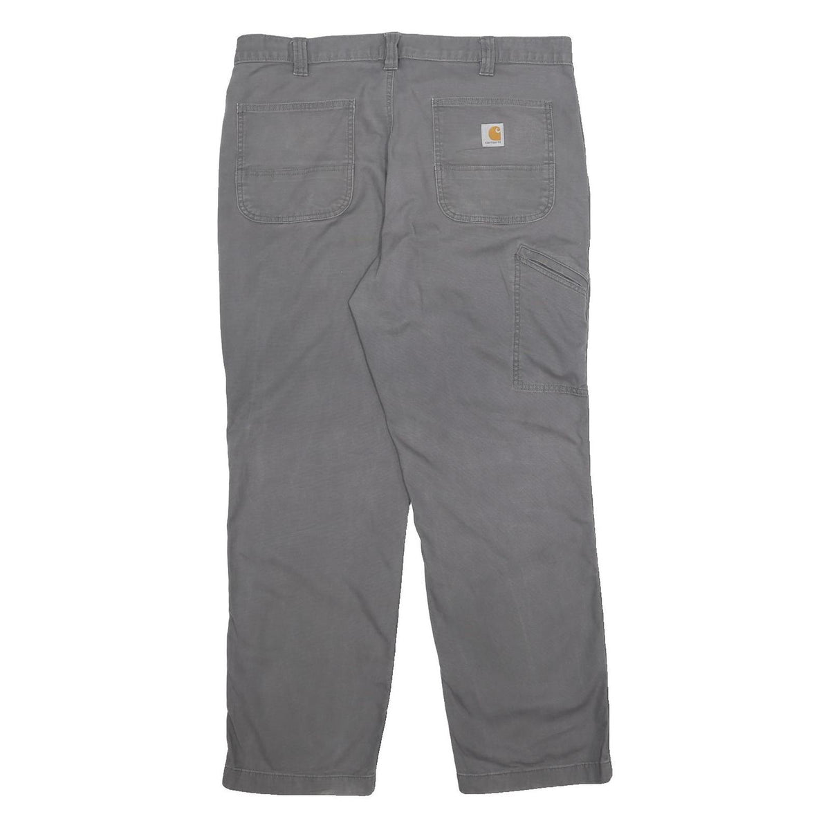 CARHARTT Mens Cotton Blend Grey Relaxed Fit Straight Trousers W38 L32 Casual