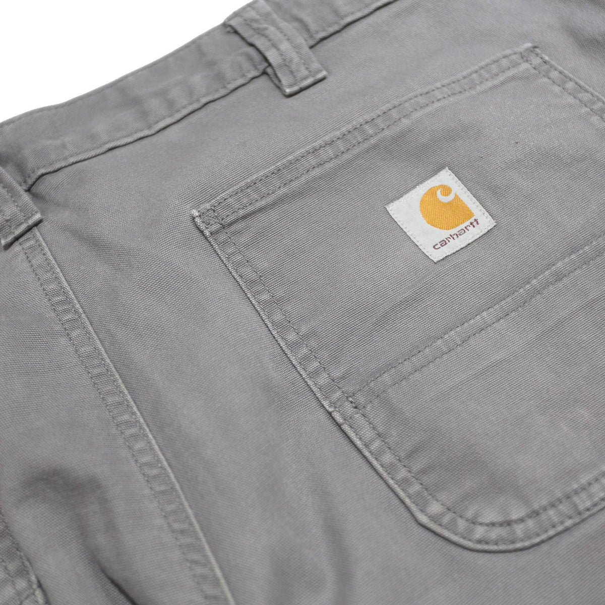 CARHARTT Mens Cotton Blend Grey Relaxed Fit Straight Trousers W38 L32 Casual