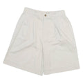 SEASON SPORT Womens Shorts White Casual Plain UK 12 W28 Relaxed Fit Cotton