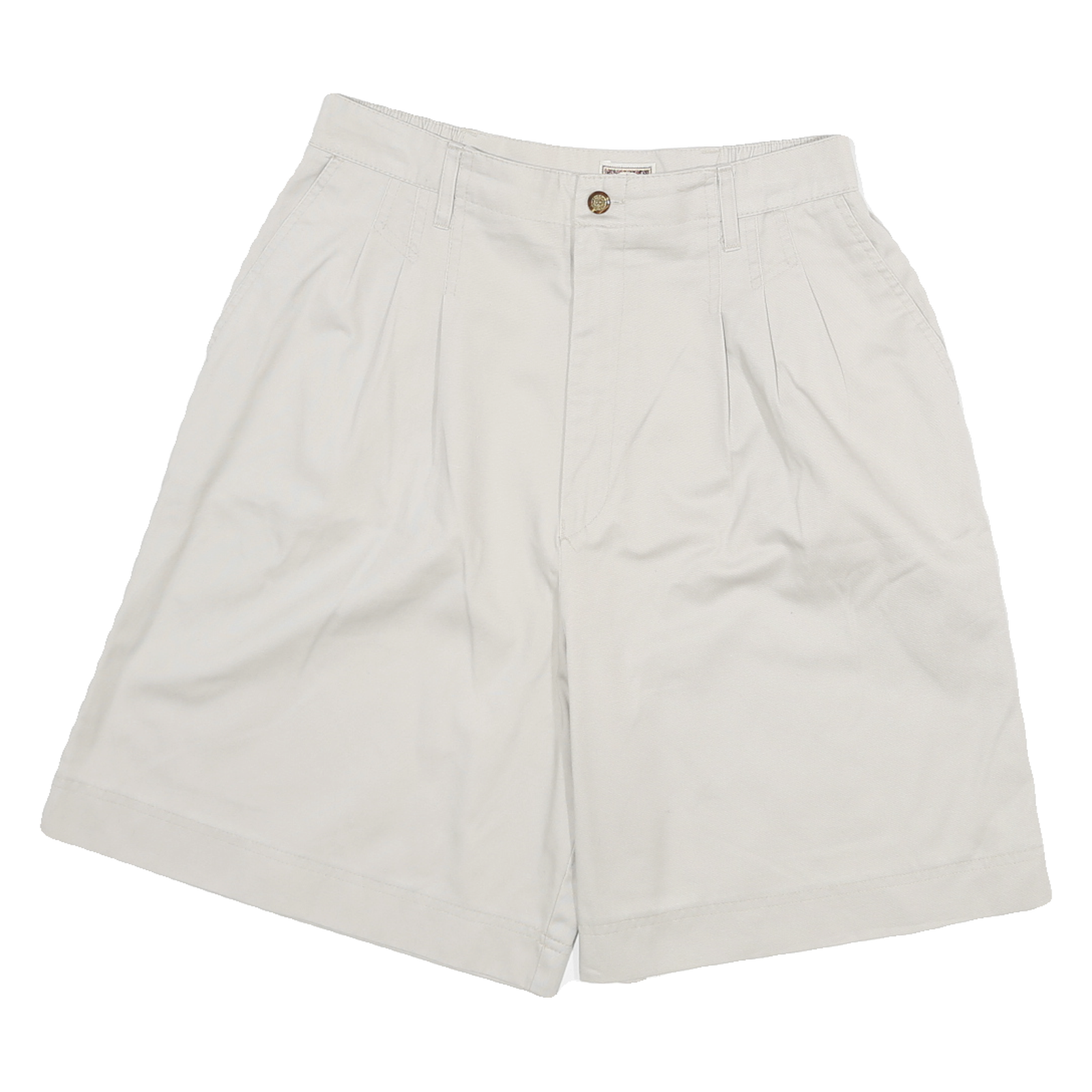 SEASON SPORT Womens Shorts White Casual Plain UK 12 W28 Relaxed Fit Cotton