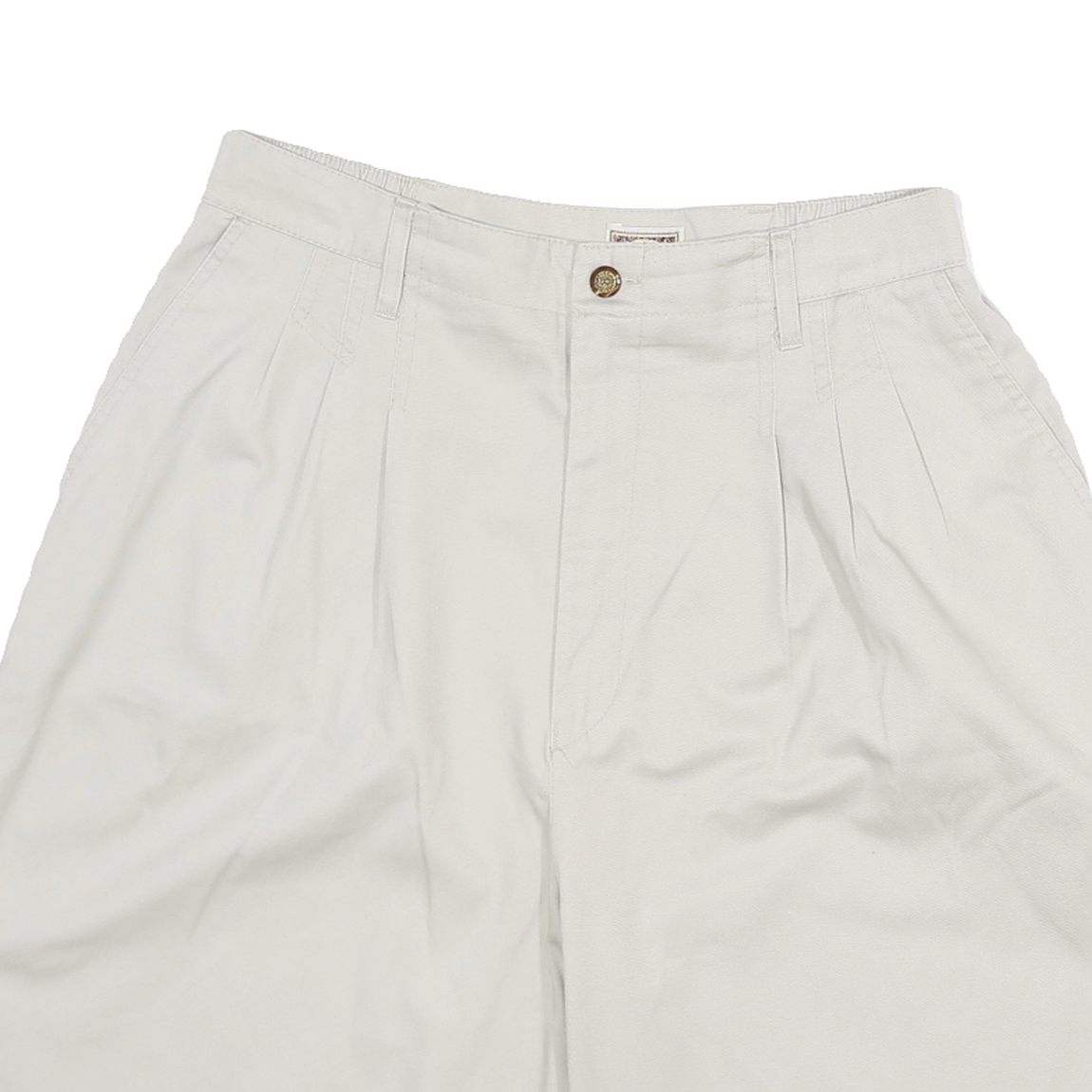 SEASON SPORT Womens Shorts White Casual Plain UK 12 W28 Relaxed Fit Cotton