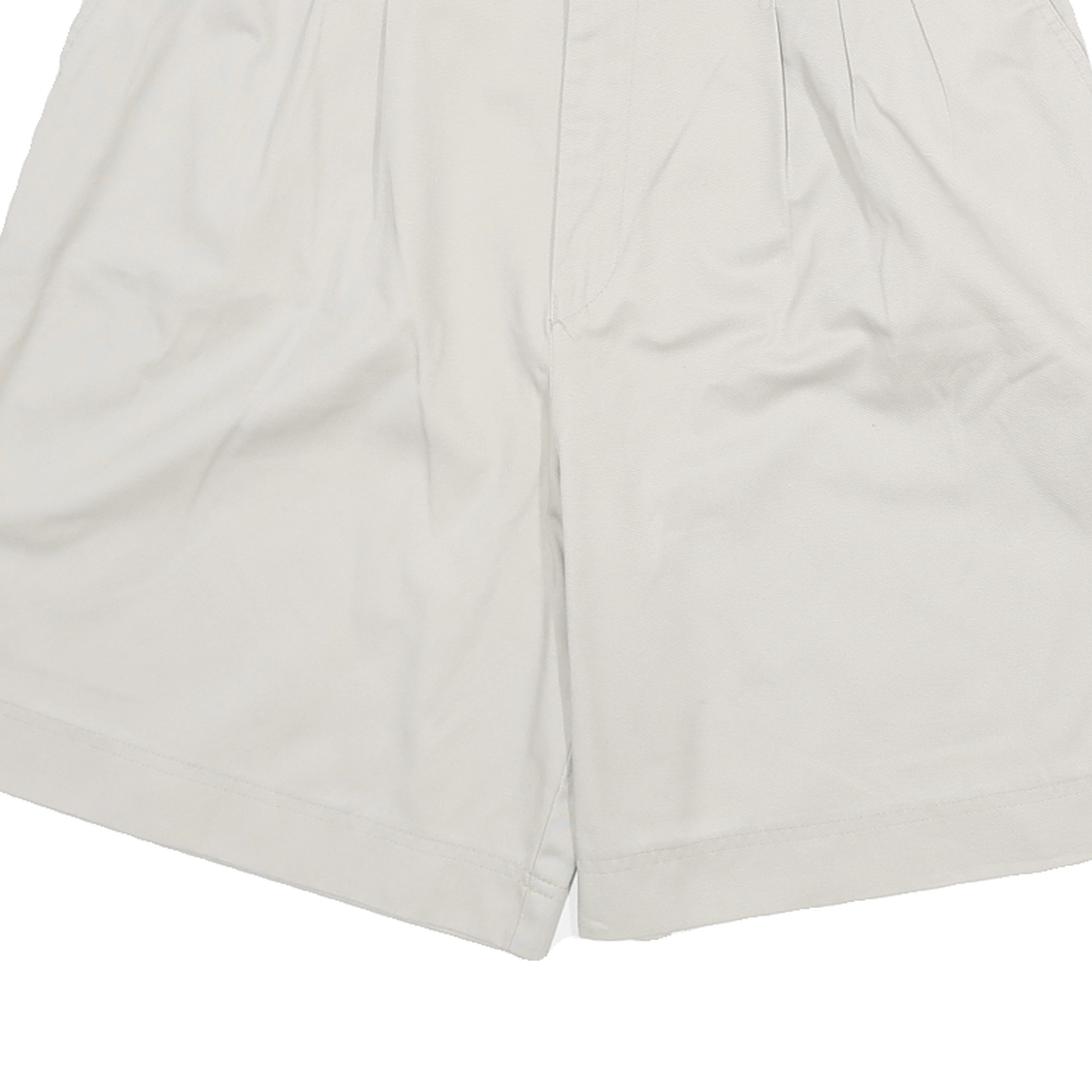 SEASON SPORT Womens Shorts White Casual Plain UK 12 W28 Relaxed Fit Cotton