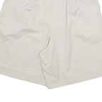 SEASON SPORT Womens Shorts White Casual Plain UK 12 W28 Relaxed Fit Cotton