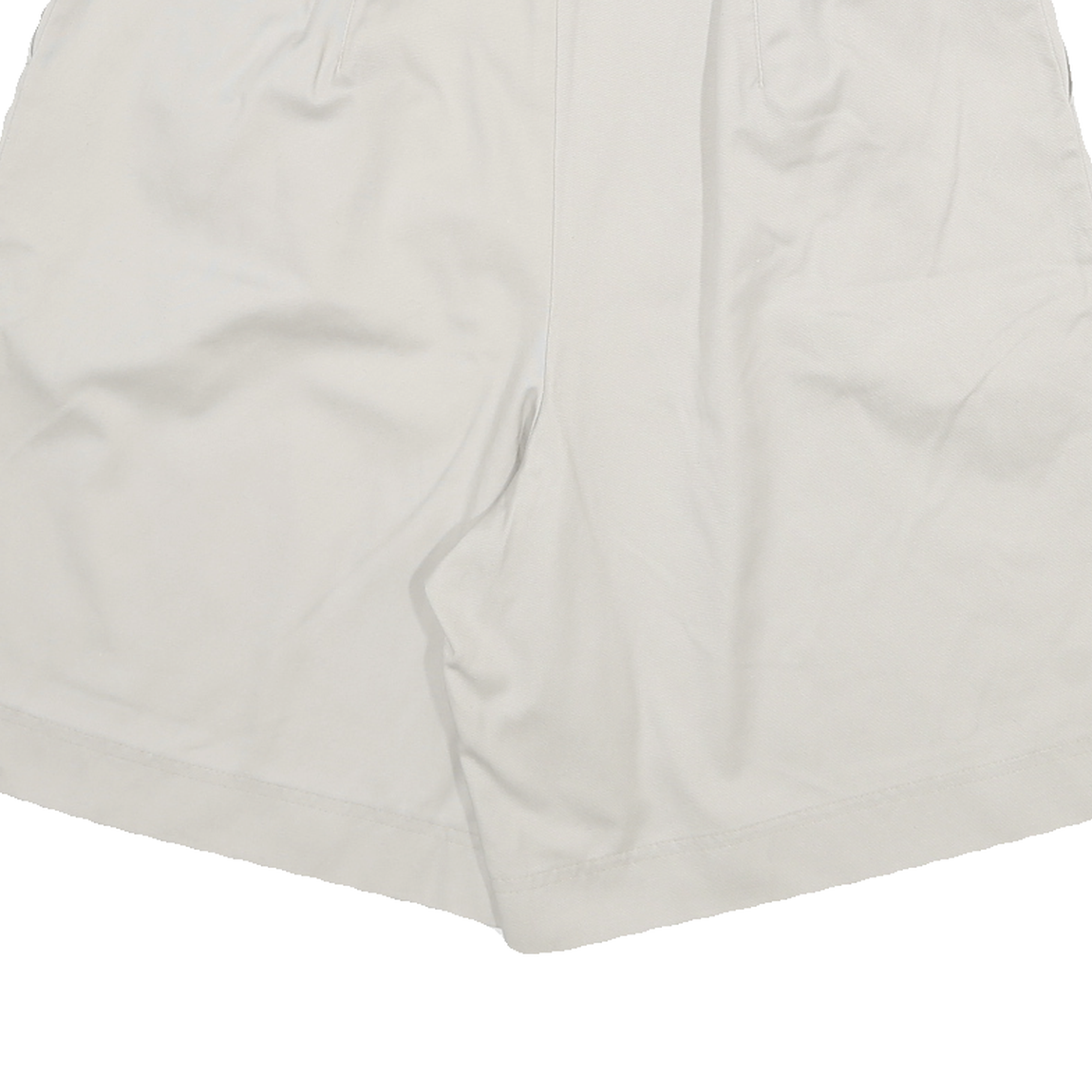 SEASON SPORT Womens Shorts White Casual Plain UK 12 W28 Relaxed Fit Cotton