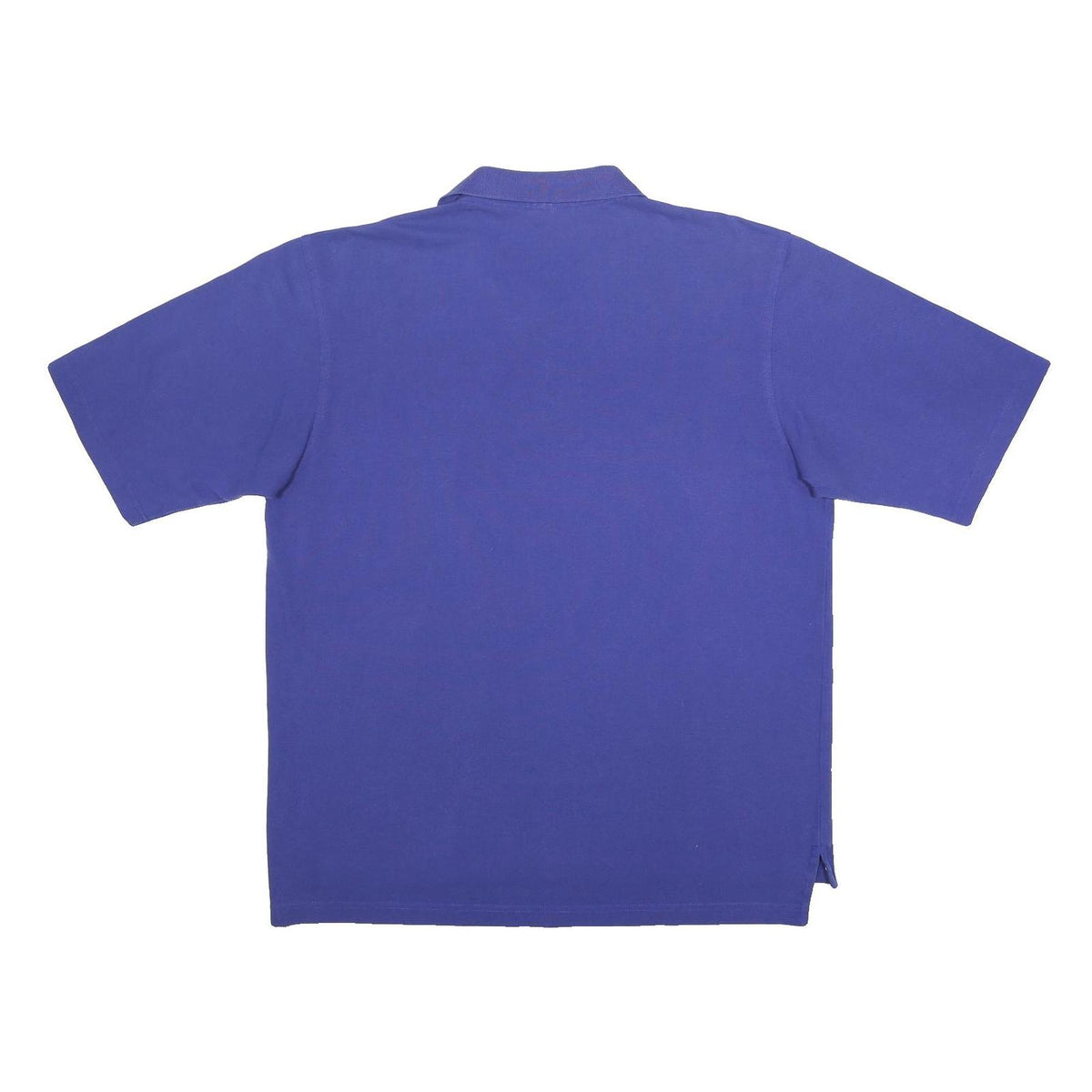 ADIDAS Mens Blue Polo Shirt XL Cotton Blend Short Sleeve Basic Sportswear