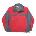 COLUMBIA Mens Red & Grey Outdoor Jacket XL Nylon Woven Colourblock Relaxed Fit