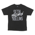WWE Mens Black Seth Freakin Rollins Graphic T-Shirt M Crew Neck Short Sleeve