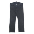 LEVI'S 514 Slim Mens Jeans Black Slim Straight Denim W36 L32 Classic Zip Cotton