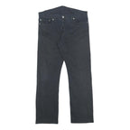 LEVI'S 514 Slim Mens Jeans Black Slim Straight Denim W36 L32 Classic Zip Cotton