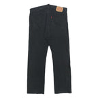 LEVI'S 514 Slim Mens Jeans Black Slim Straight Denim W36 L32 Classic Zip Cotton