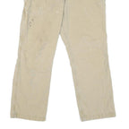 CARHARTT Mens Regular Beige Jeans Denim W34 L27 Cotton Blend Workwear Zip