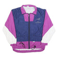 MONT AIR Mens Navy & Purple Nylon Zip Jacket S Colourblock Casual Lightweight