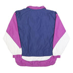 MONT AIR Mens Navy & Purple Nylon Zip Jacket S Colourblock Casual Lightweight