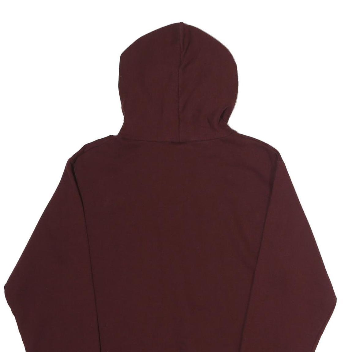 CHAMPION Mens Maroon Lake Tahoe Hoodie L Cotton Blend Pullover Casual Sweatshirt